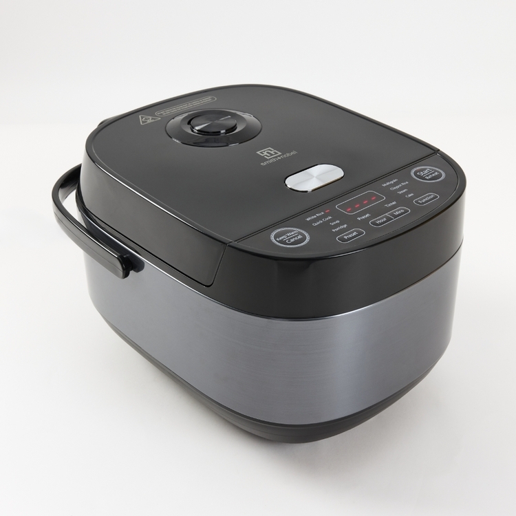 Smith + Nobel Digital Rice Cooker with LED Display Black & Stainless