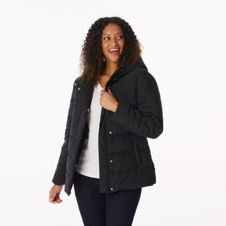 Khoko Collection Women's Puffy Jacket Black