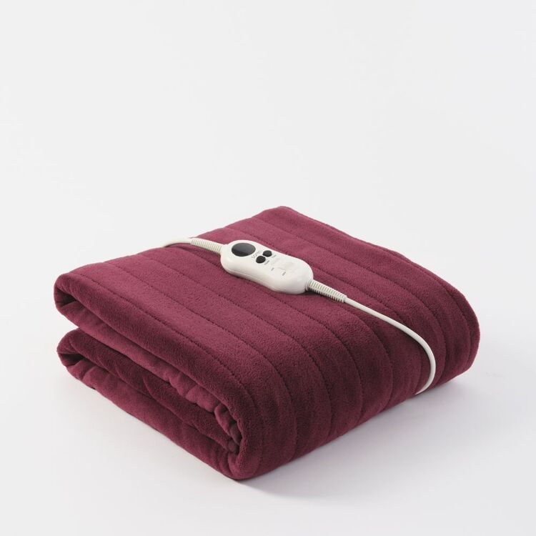 Harris Scarfe Heated Blanket Elysian Reversible Heated Throw Navy