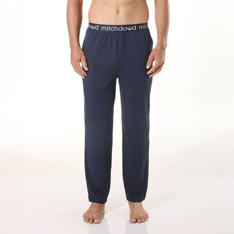 Mitch Dowd Men's Soft Bamboo Knit Sleep Pants Navy