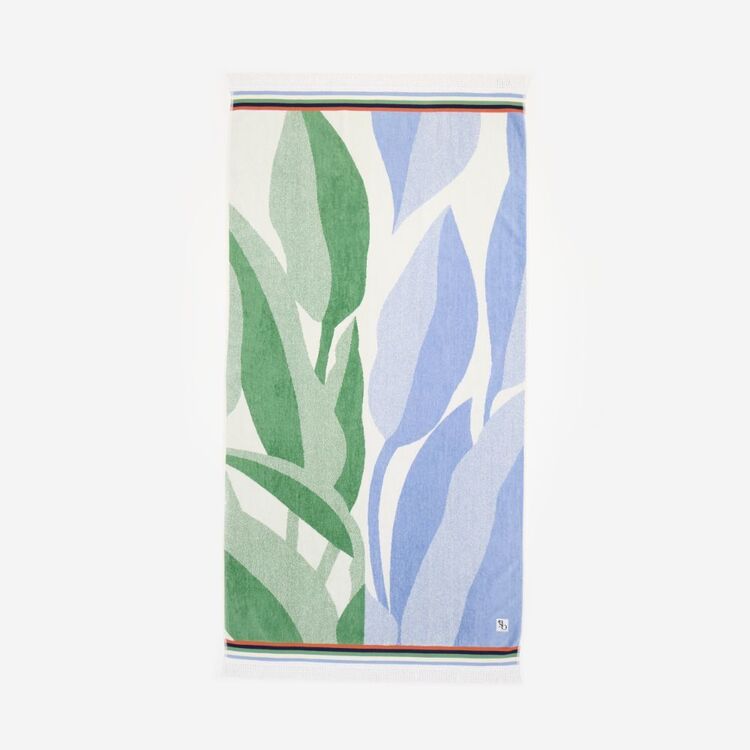 Shaynna Blaze Fern Beach Towel Multicoloured Neutral