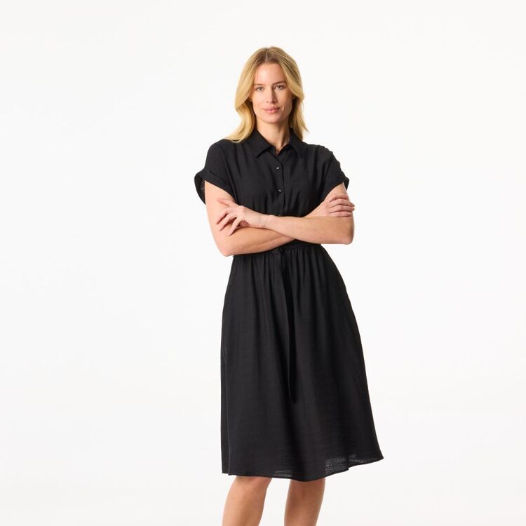 Khoko Smart Women's Shirtmaker Dress Black - Main Image