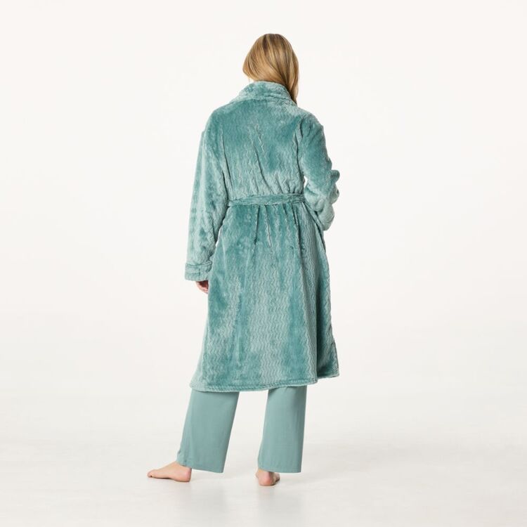 Sash & Rose Women's Textured Gown Green Sash & Rose Women's Textured Gown Green