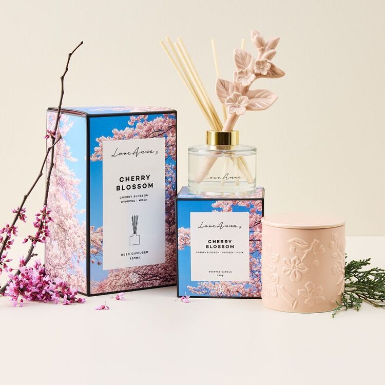 Anna Defuser Love Anna X Botanika Diffuser Cherry Blossom Pink | Harris Scarfe