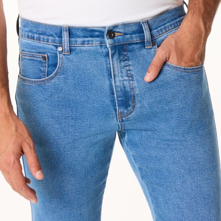 Stech Jc JC Lanyon Men's Stretch Denim Jeans Light Blue | Harris Scarfe