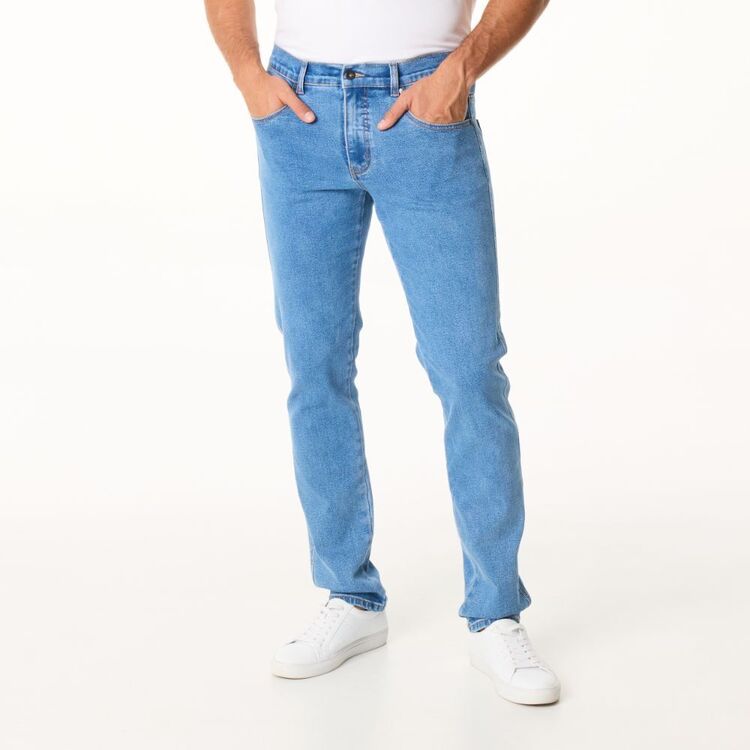 Stech Jc JC Lanyon Men's Stretch Denim Jeans Light Blue | Harris Scarfe