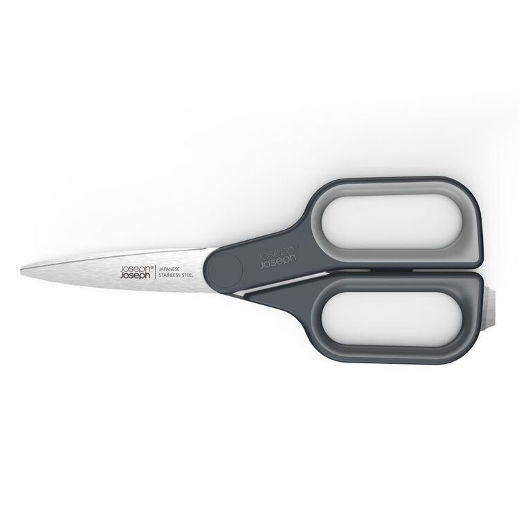 Push Cut Scissors Joseph Joseph PlusCut Scissors with Integrated Box Cutter Grey | Harris ...