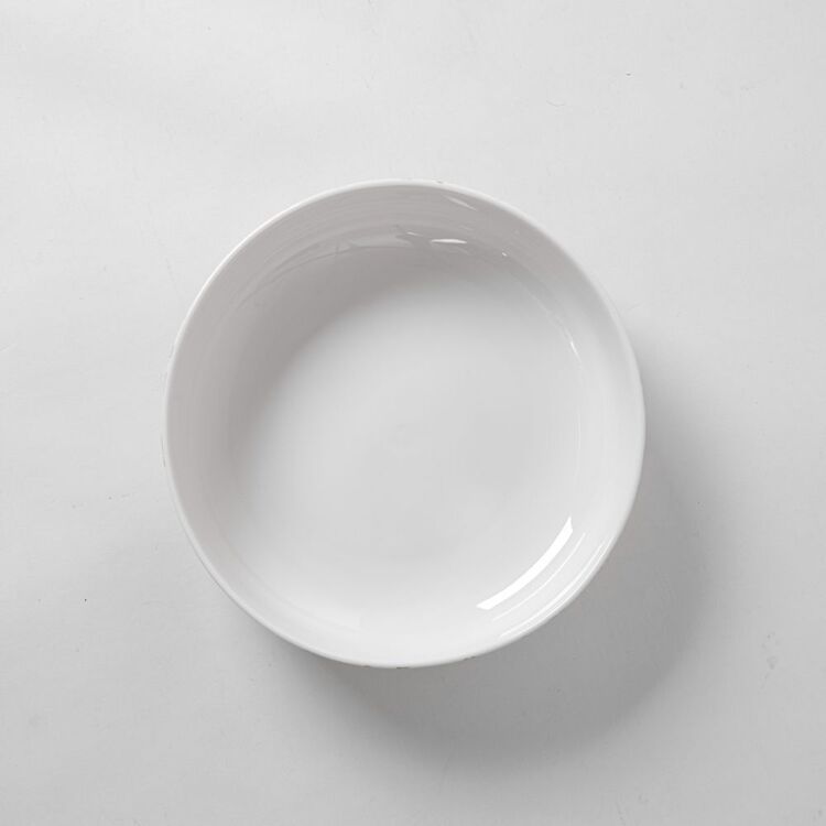 Scarfe Soren Saydie 28 cm Serving Bowl White & Green | Harris Scarfe