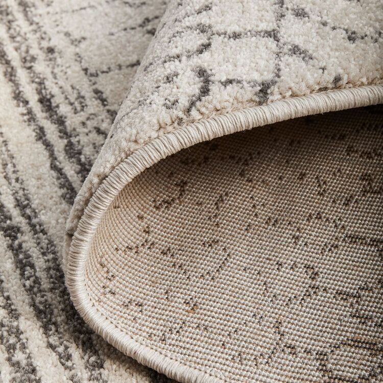 Frontgate Harper Rug Rug Culture Chrome Harper Round Rug Silver | Harris Scarfe