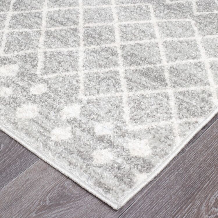 454ss Rug Rug Culture Oasis 454 Runner Silver | Harris Scarfe