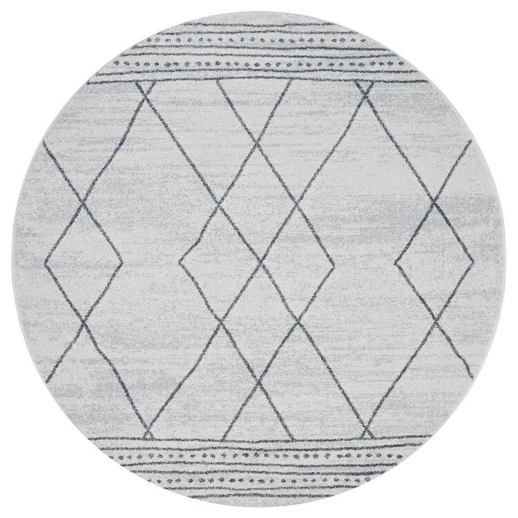 Off White Rug Roumd Rug Culture Paradise Gina Round Rug Off-White | Harris Scarfe