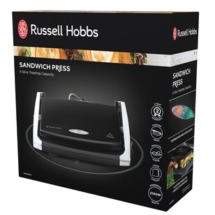 Russell Hobbs 4 Slice Sandwich Press Black RHSP801BLK