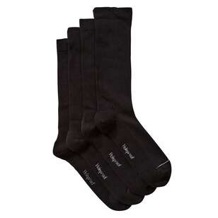 Bonds Men's Very Comfy Fine Socks 2 Pack Black