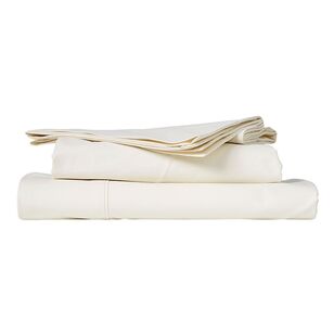 Linen House 300 Thread Count Cotton Sheet Set Cream
