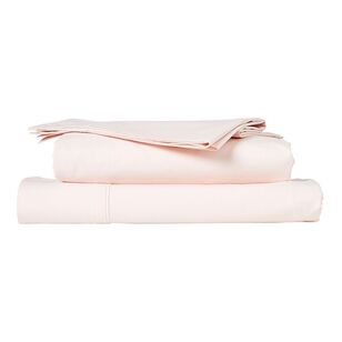 Linen House 300 Thread Count Cotton Sheet Set Pink King Bed