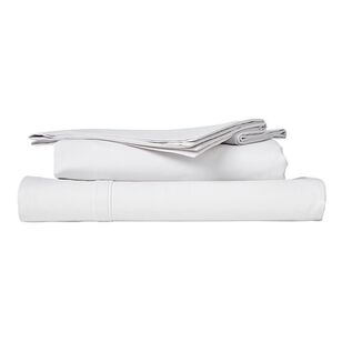Linen House 300 Thread Count Cotton Sheet Set Silver King Bed