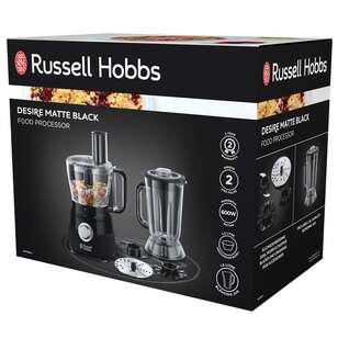Russell Hobbs 2.5L Desire Matte Black Food Processor RHFP5BLK