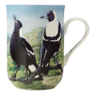 Maxwell & Williams Birds of Australia Katherine Castles 10 Year Anniversary 300 ml Mug Magpie
