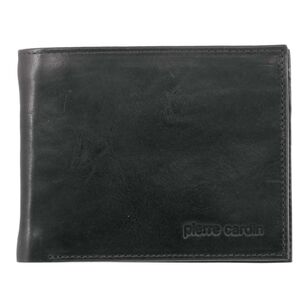 Pierre Cardin Men's Bi Fold Leather Wallet Black