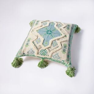 Chyka Home Terra Tufted Cushion 50 x 50 cm Green 50 x 50 cm
