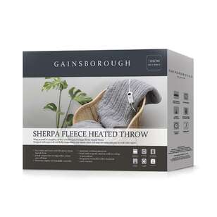 Gainsborough 120cm x 160cm Sherpa Heated Throw