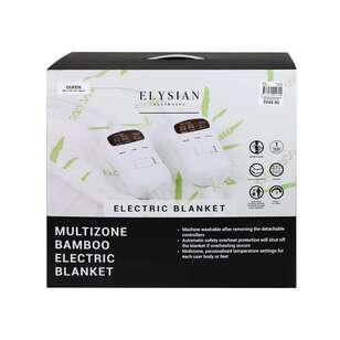 Elysian Bamboo-Blend Quilted Fitted Electric Blanket