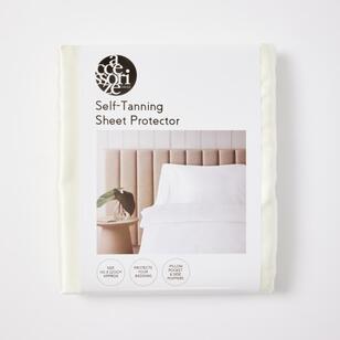 Accessorize Self Tanning Satin Polyester Sheet Protector Stone 145 x 220 cm
