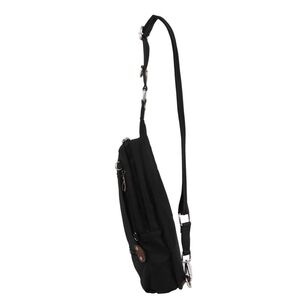 Pierre Cardin Men's Nylon Crossbody Bag Black