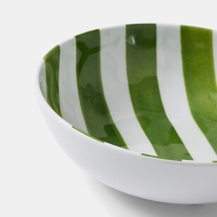 Smith + Nobel Striped Melamine Bowl Green