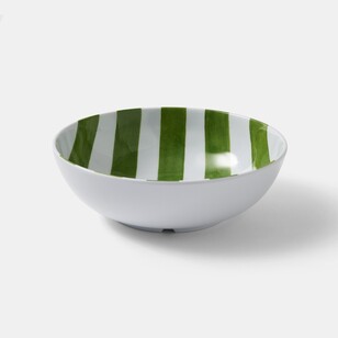 Smith + Nobel Striped Melamine Bowl Green