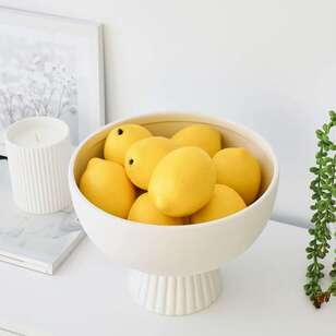 Cooper & Co Fruitful Faux Lemons 8 Piece Set Yellow