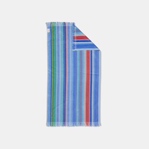 Dri Glo Seaview Velour Beach Towel 95 x 175 cm Blue 95 x 175 cm