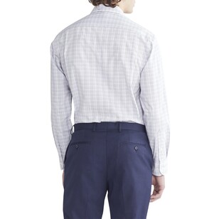 Van Heusen Men's Classic Large Check Long Sleeve Shirt Blue
