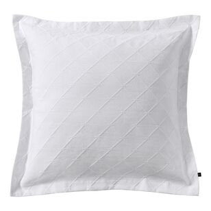 Elysian Eden Jacquard European Pillowcase White European