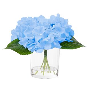 Cooper & Co Lacey Decorative 23 cm Hydrangea Arrangement Blue 23 cm