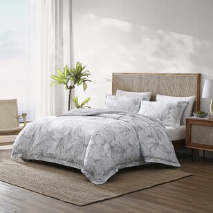 Tommy Bahama Kayo Cotton Quilt Cover Set Grey