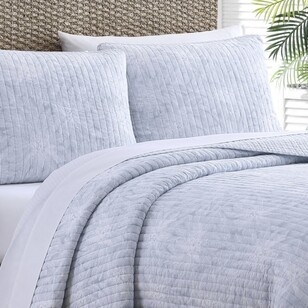 Tommy Bahama Makena Coverlet Set Canal Blue Queen