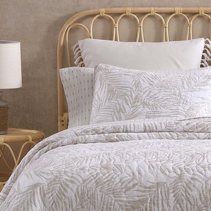 Tommy Bahama Palm Day Coverlet Set Sand Queen