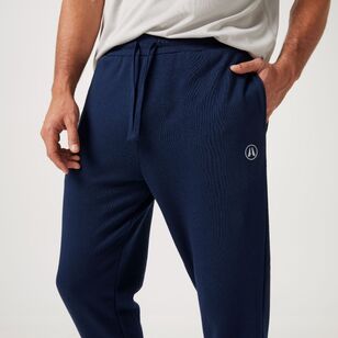 NMA Men's Active Fleece Trackpant with Cuff Navy