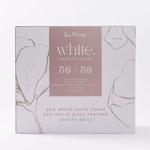 Bas Phillips 50/50 Duck Feather & Down Quilt White Bas Phillips 50/50 Duck Feather & Down Quilt White
