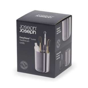 Joseph Joseph Easystore Luxe Toothbrush Caddy Steel Steel