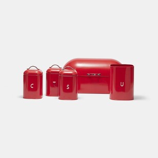 Smith + Nobel Provincial Sugar Canister Gloss Red