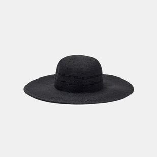 Khoko Women's Wide Brim Sun Hat Black One Size