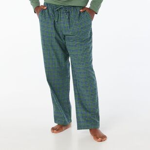 Nic Morris Men's Long Flannelette Pant Green