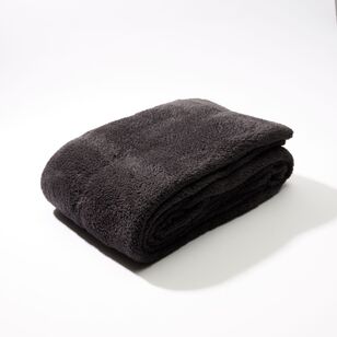 Soren Teddy Blanket Charcoal