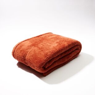 Soren Teddy Blanket Rust