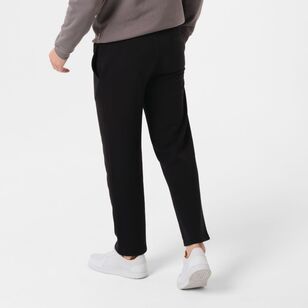 JC Lanyon Essentials Men's Oxley Plain Fleece Trackpant Black