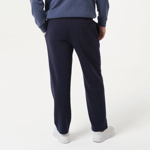 JC Lanyon Essentials Men's Oxley Plain Fleece Trackpant Navy
