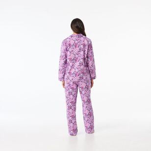 Sash & Rose Women's Flannelette PJ Set Paisley Print