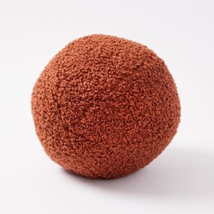 Elysian Bonnie Boucle 26 cm Round Ball Cushion Saffron